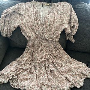 Easel Rayon ruffle bottom dress